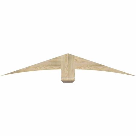 Ekena Millwork Bellingham Rough Sawn Timber Gable Bracket, Douglas Fir, 60"W x 10"H x 4"D x 6"F, 4/12 Pitch GBW060X10X0406BEL00RDF